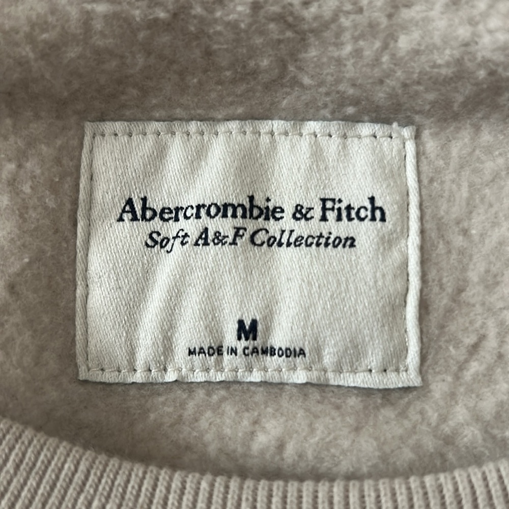 Abercrombie & Fitch Soft A&F Essentials Long Sleeve Sweatshirt Size Med - Picture 6 of 7